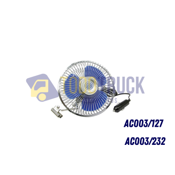 Ventilador 12V O 24v para cabina - AC003/232 o AC003/127