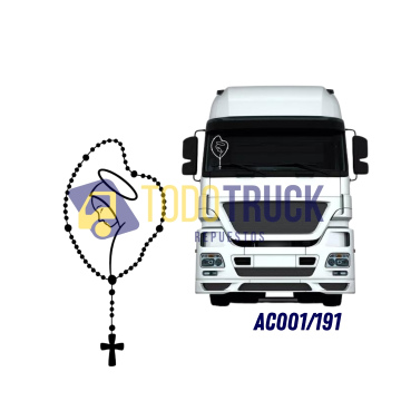 Adhesivo “rosario” (blanco) (AC005/191)