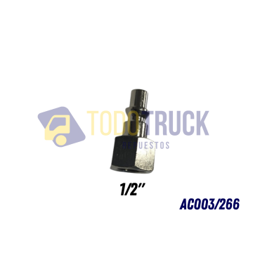 Espiga p/acople 1/2"*1/4 hembra  - AC003/266